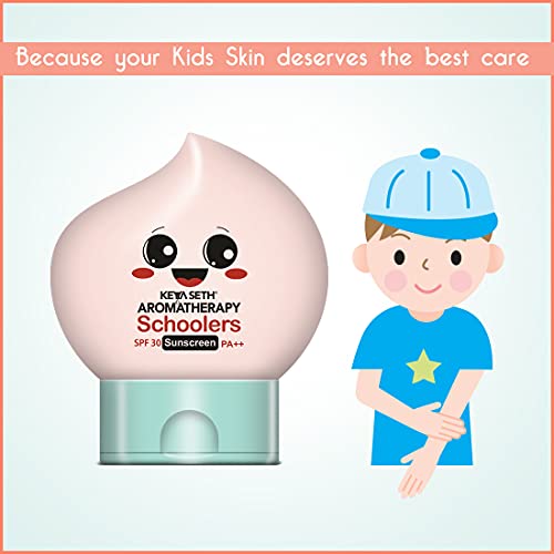Keya Seth Aromatherapy, Schoolers Sunscreen SPF 30 PA++ for Kids Mineral Based Lotion -Paraben & Sulphate Free 50ml.