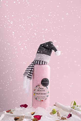 Kimirica Creme Bath Fruit Secret Body Wash - 290ml, 100% Vegan and Paraben Free, Made with White Tea, Ginkgo Biloba, Argan Oil and Enriched with Vitamin E, Pro-Vitamin B5