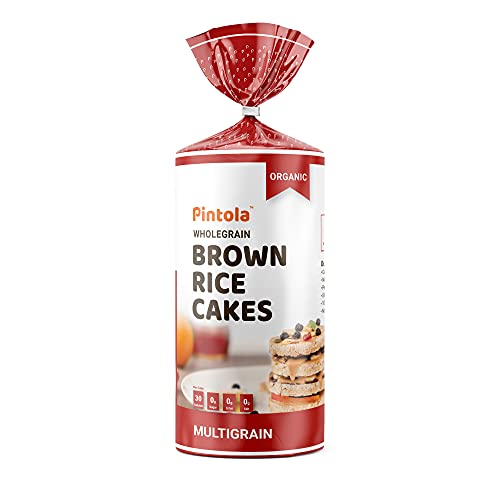 Pintola Organic Wholegrain Brown Rice Cakes Combo Pack (All Natural) (Multigrain and Unsalted)
