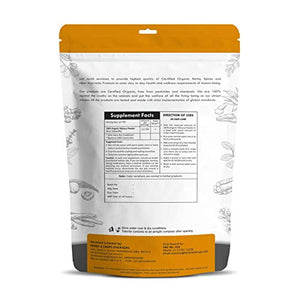 Just Jaivik Organic Hibiscus Flower Powder (Hibiscus Sabdariffa) 227 g Usda Certified Organic| Biodegradable Resealable Zip Lock Pouch