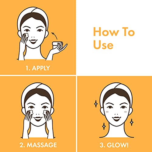 Good Vibes Vitamin C Glow Gel Creme, 50 g Skin Brightening Hydrating Moisturizing Face Cream for All Skin Types, Rich in Antioxidants & Helps Reduce Dark Spots, No Parabens & Sulphates