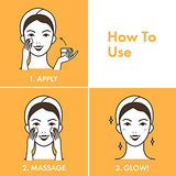 Good Vibes Vitamin C Glow Gel Creme, 50 g Skin Brightening Hydrating Moisturizing Face Cream for All Skin Types, Rich in Antioxidants & Helps Reduce Dark Spots, No Parabens & Sulphates