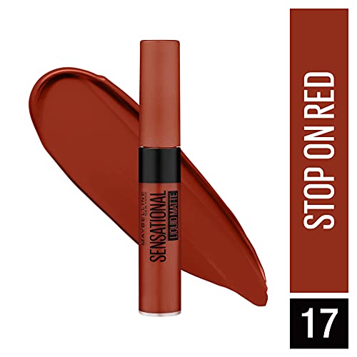 Maybelline New York Liquid Lipstick 17 Stop On Red (Matte)