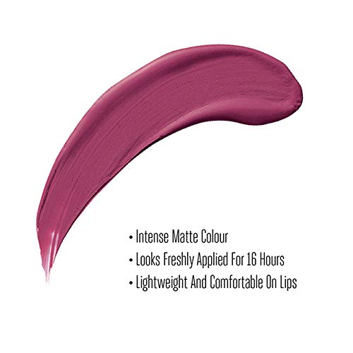 Lakmé Forever Matte Liquid Lip Colour, Fuschia Chic, 5.6 ml