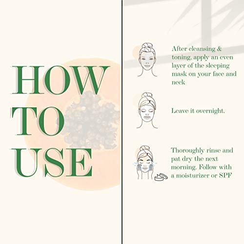 Good Vibes Papaya Brightening Sleeping Face Mask (50 g)