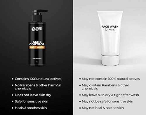 Beardo Acne Control Face Wash for Men, 100gm | Facewash For Men | Proudly Made In India