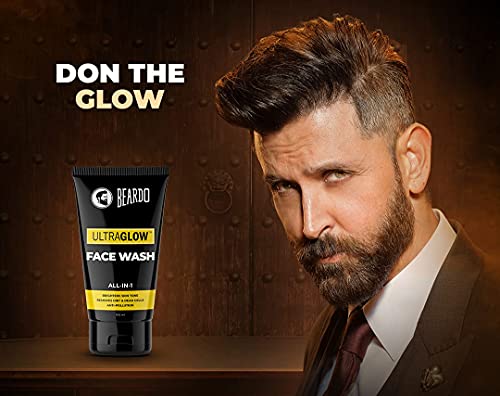 Beardo Ultraglow Facewash for Men (100ml), Aloe Vera Gel For Hair, Face & Beard (50g)