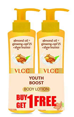 VLCC Youth Boost Body Lotion SPF 25 | PA+++, 400 ml (Buy 1 Get 1 Free)