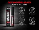 Beardo Black Magic Precision Grey Concealer | Temporary Hair Color | Natural Black |Covers grey hair instantly | Color Grey hair | With applicator, 5 ml