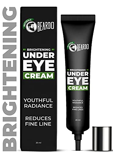Beardo Naturals Brightening Under Eye Cream for Men | Reduce wrinkles fine lines and dark circles | Restores youthful glow | 98% Natural | 20ml