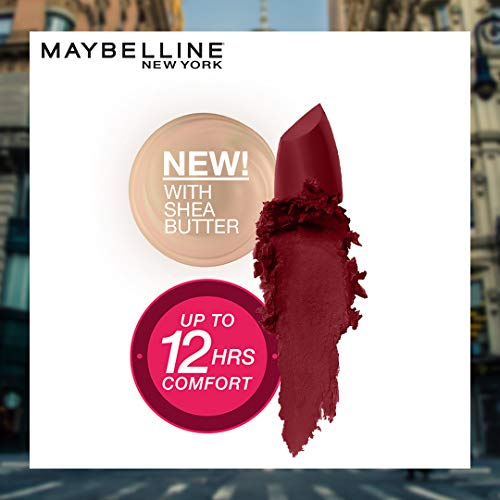 Maybelline New York Color Sensational Creamy Matte Lipstick, 903 Midnight Date, 3.9g