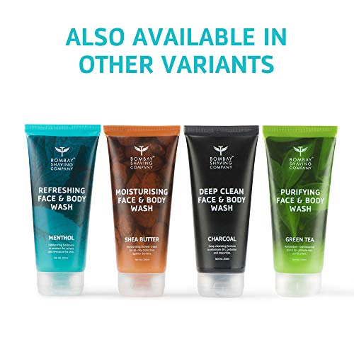 Bombay Shaving Company Refreshing Face & Body Wash with long lasting fresh burst of coolness with Menthol - 200 ml