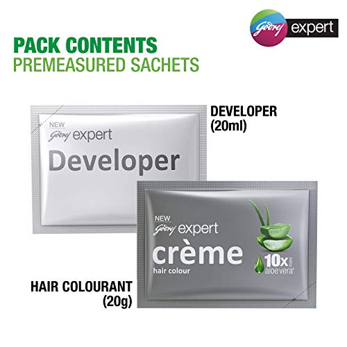 Godrej Expert Rich Crème Hair Colour Shade 4.06 DARK BROWN, Pack of 4