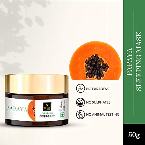 Good Vibes Papaya Brightening Sleeping Face Mask (50 g)