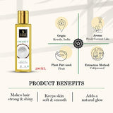 Good Vibes 100% Pure Coconut Cold Pressed Hair Oil, 200 ml, Carrier Oil For Hair Strengthening, Helps Reduce Breakage & Split Ends, Suited For All Hair Types, No Alcohol, Parabens & Sulphates
