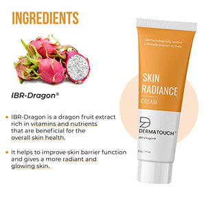 DERMATOUCH Skin Radiance Cream For Glowing Skin || Protects Against Skin Damage || Reduces Pigmentation, Dark Spots, Age Spots || Provides Deep Nourishment || Suitable For All Skin Types - 30G