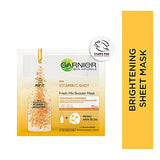 Garnier Skin Naturals, Fresh Mix Vitamin C, Face Serum Sheet Mask (Orange, 33 g)