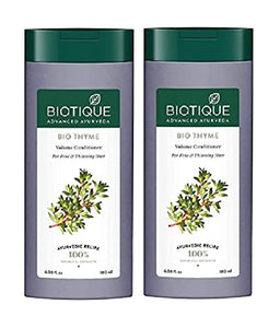 Biotique Bio Thyme Volume Conditioner for Fine and Thinning Hair, 180ml (Pack Of 2)