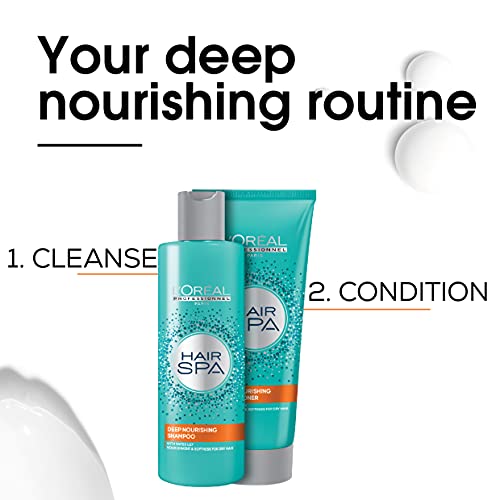 L'Oréal Professionnel Hair Spa Deep Nourishing Conditioner For Dry Hair With Water Lily, 200 Ml