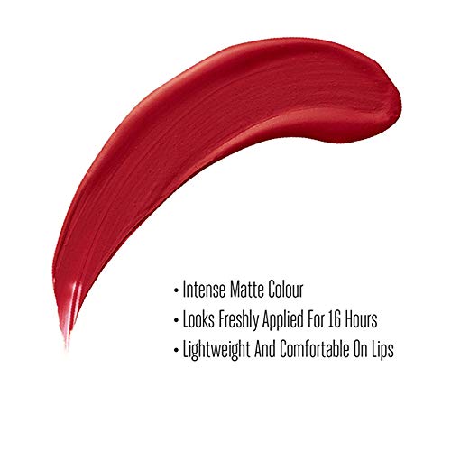 Lakmé Forever Matte Liquid Lip Colour, Red Revival, 5.6 ml