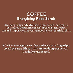 Biotique Coffee Energizing Face Scrub for All Skin Types,50 Gm | Deep Exfoliation, Removes Blackheads & Whiteheads, De-Tan | Paraben & SLS Free