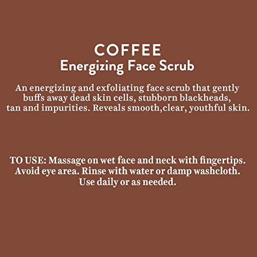 Biotique Coffee Energizing Face Scrub for All Skin Types,50 Gm | Deep Exfoliation, Removes Blackheads & Whiteheads, De-Tan | Paraben & SLS Free