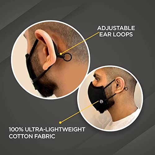 The Man Company Face Mask | 6-Layer Filtration System | 100% Ultra-Lightweight Cotton Fabric | Anti-Dust & Anti-Pollution | WHO-GMP Compliant