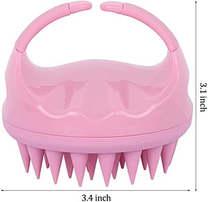 FLYNGO Hair Scalp Massager Scrub Shampoo Brush with Soft Silicone Bristles Exfoliator Ergonomic Scrubber Comb for Dandruff Removal, Improve Hair growth Relax Thick Curly Hair for Men, Women