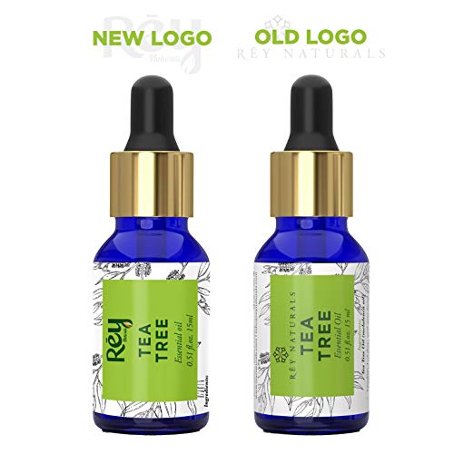 Rey Naturals Tea tree oil for Aromatherapy - Tea Tree Essential Oil for Healthy Skin, Face, and Hair - 100% Organic Remedy for Dandruff, Acne - 30 ml (15 ml x 2) super saver combo