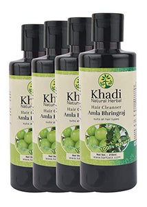 Khadi Natural Herbal Amla and Bhringraj Shampoo (840 ml)
