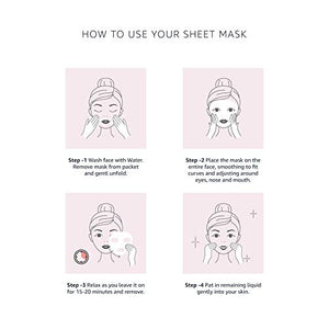 Solimo Face Sheet Mask, Strawberry