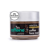 mCaffeine Cappuccino Coffee Face Mask (100gm) for Acne and Oil Control | Face Pack with Kaolin Clay and Almond Milk | Kills 99.9% Acne Causing Germs | SLS & Paraben Free