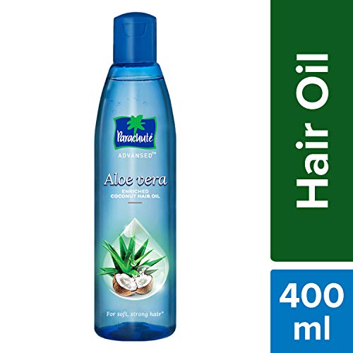 Parachute Advansed Aloe Vera Enriched Coconut Hair Oil, 250ml (Free 75ml) & Parachute Advansed Aloe Vera,Enriched Coconut Hair Oil,For Soft & Strong Hair, 400 ml