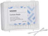 Solimo Cotton Buds - 200 Sticks (Pack of 2)