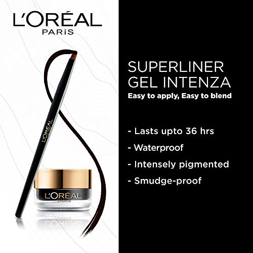 L'Oreal Paris Super Liner Gel Intenza Eyeliner, Profound Black, 2.8g