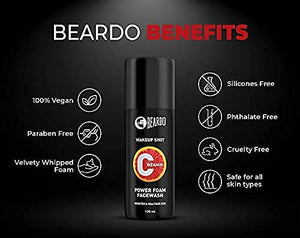 Beardo Vitamin C Power Foam Facewash 130 ml |Cleanses & refreshes | Reduce blemishes & fine lines