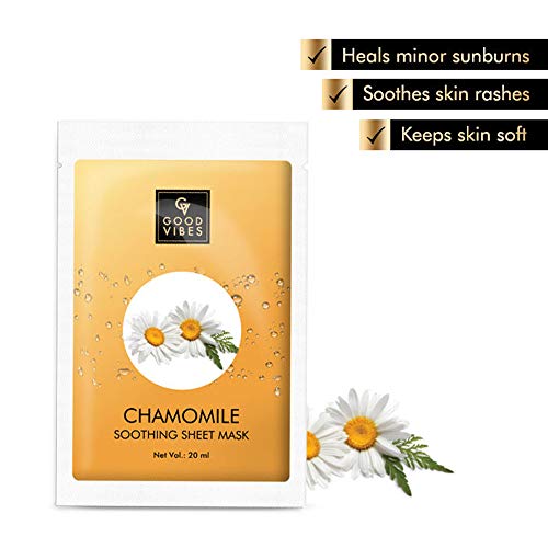 Good Vibes Floral Sheet Mask Combo (Chamomile + Lavender + Lily + Calendula)