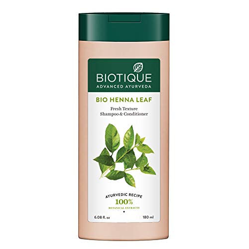 Biotique Bio Henna Leaf Fresh Texture Shampoo & Conditioner, 180 ml
