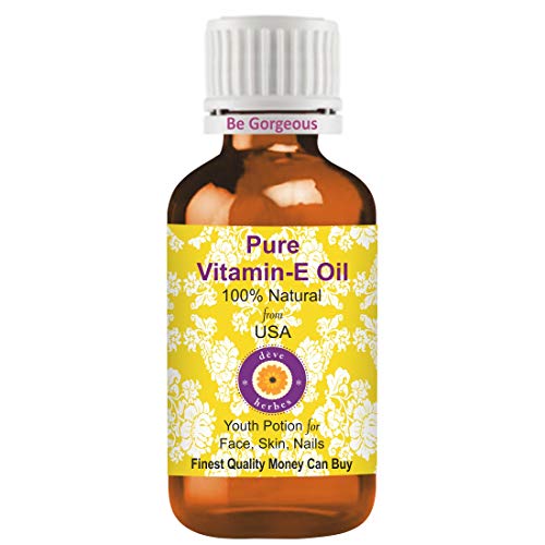 Deve Herbes Pure Vitamin E Oil Natural Therapeutic Grade for Skin & Hair 30ml