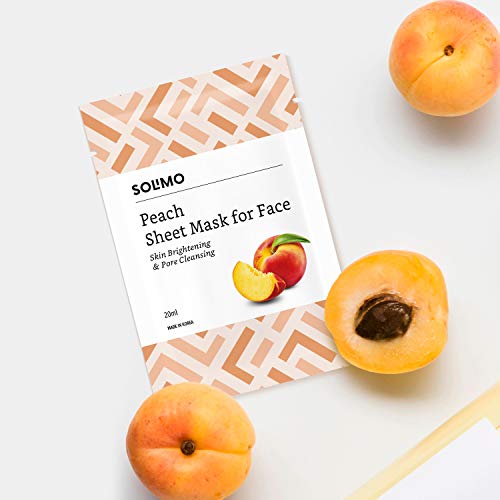 Solimo Face Sheet Mask, Peach