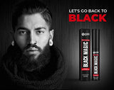 Beardo Black Magic Precision Grey Concealer | Temporary Hair Color | Natural Black |Covers grey hair instantly | Color Grey hair | With applicator, 5 ml