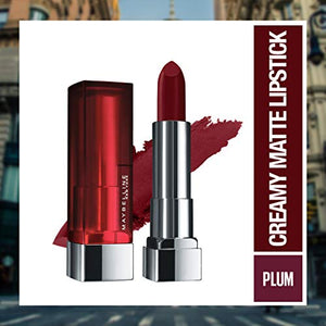 Maybelline New York Color Sensational Creamy Matte Lipstick, 903 Midnight Date, 3.9g