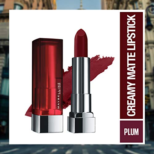 Maybelline New York Color Sensational Creamy Matte Lipstick, 903 Midnight Date, 3.9g