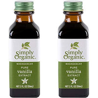 Simply Organic Pure Vanilla Extract, 2 oz (Packaging May Vary) (Pack of 2)