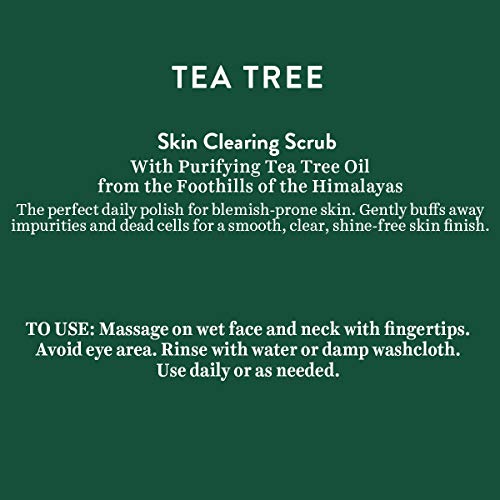 Biotique Tea Tree Skin Clearing Face Scrub for Normal to Oily Skin, 50g