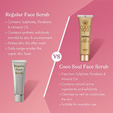 Coco Soul Face Scrub | With Coconut, Sandalwood & Ayurveda |Gentle Exfoliation, Deep Pore Cleansing, Revitalizing  & Tan Removal| Silicones, Mineral Oil, Paraben & Sulphate Free | Vegan | 100g