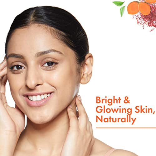 Good Vibes Ubtan Insta Glow Face Mask, 50 g | Brightening, Cleansing, Smoothening Face Pack For All Skin Types | With Turmeric, Saffron, Sunflower Seed Oil | No Parabens, Sulphates & Mineral Oil