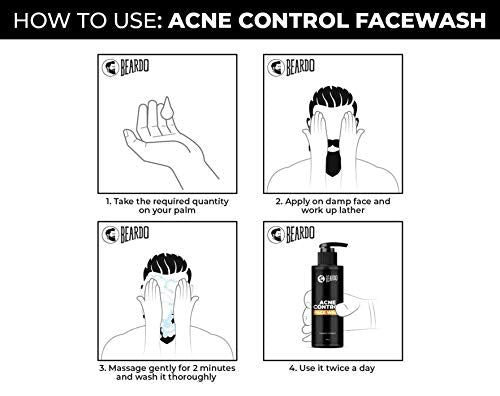 Beardo Acne Control Face Wash for Men, 100gm | Facewash For Men | Proudly Made In India