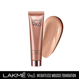 Lakmé 9to5 Weightless Mousse Foundation, Bronzed Glow, 25 g