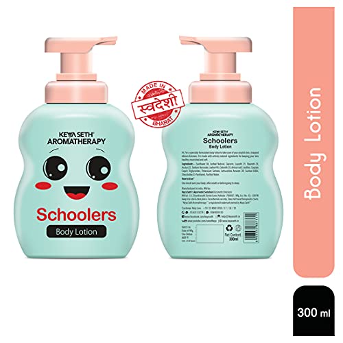 Keya Seth Aromatherapy Schoolers Body Lotion for Deep Nourishment and Long-Lasting Moisturizer for Radiant Skin- Hypoallergenic- Paraben & Mineral Oil Free- 300ml.